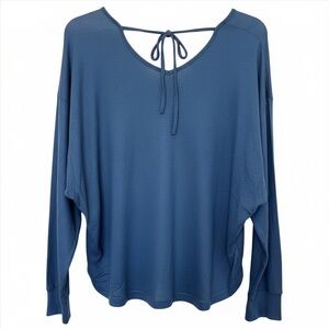 SHEIN Deep Blue Long Sleeve Top